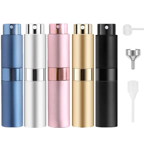 RUZAR 8ml Perfume Atomizer 5 pcs Perfume Travel Refillable Bottle Empty Cologne Travel Bottle Atomizer Sprayer For Perfume